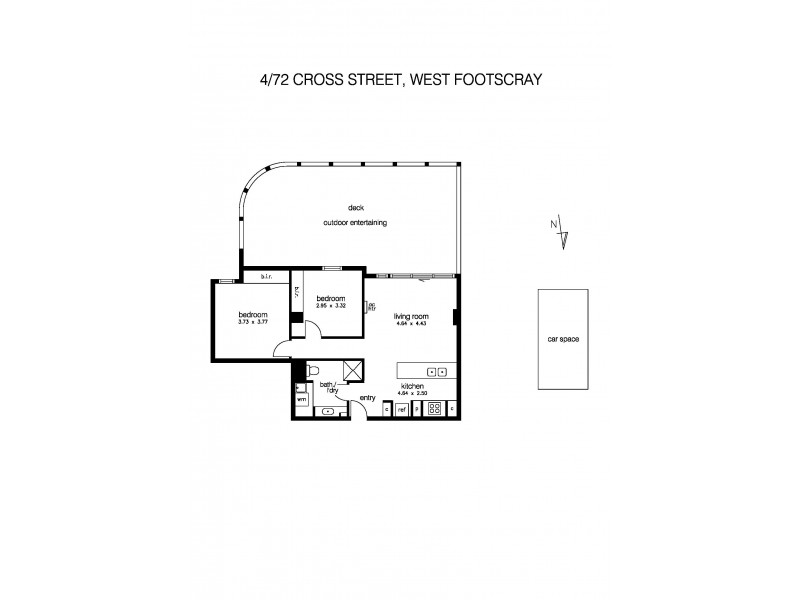 4/72 Cross Street, Footscray VIC 3011 Floorplan
