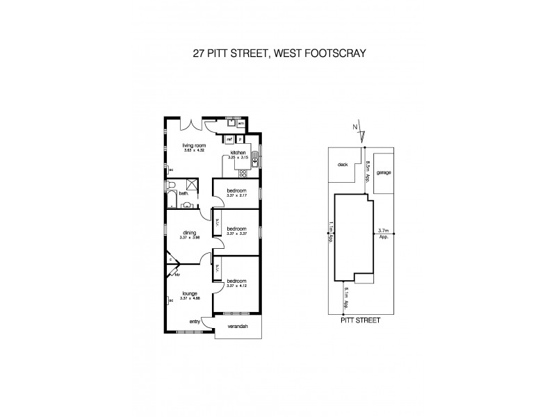 27 Pitt Street, West Footscray VIC 3012 Floorplan