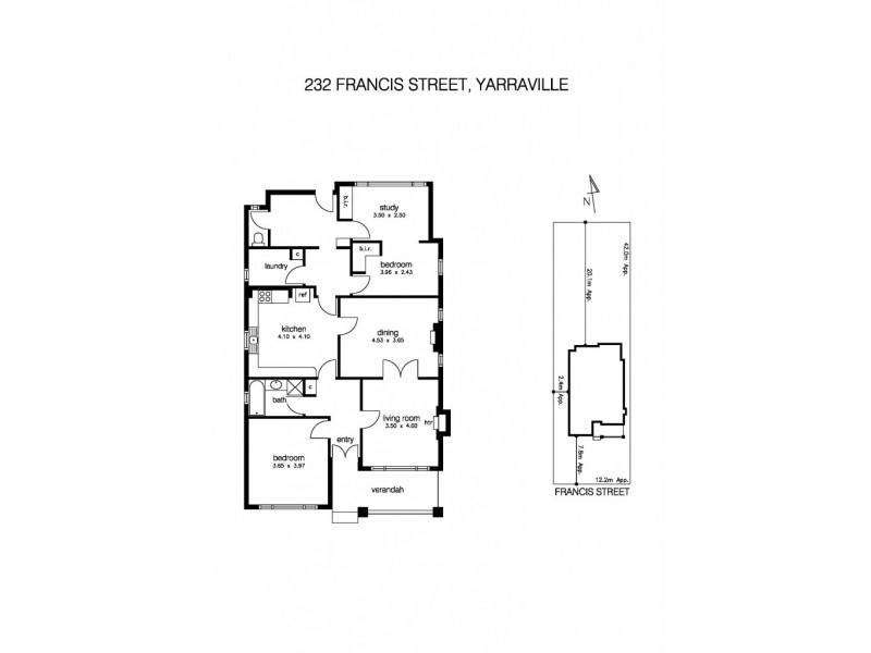 232 Francis Street, Yarraville VIC 3013 Floorplan