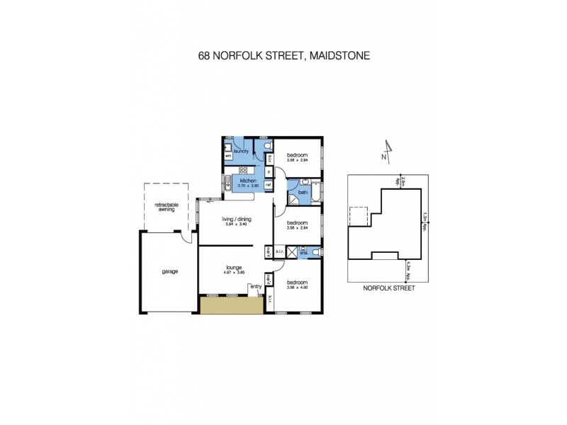 68 Norfolk Street, Maidstone VIC 3012 Floorplan
