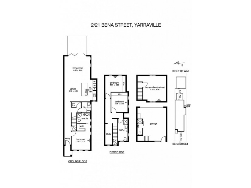 2/21 Bena Street, Yarraville VIC 3013 Floorplan