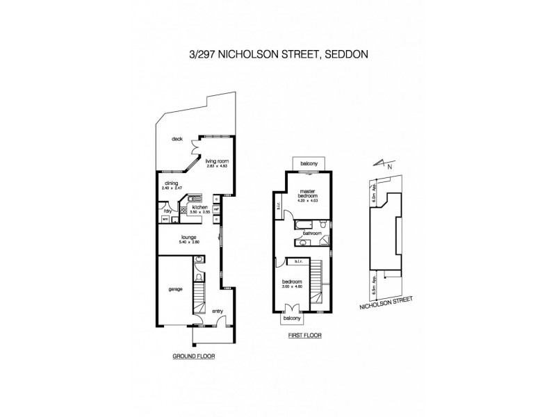 3/297 Nicholson Street, Seddon VIC 3011 Floorplan