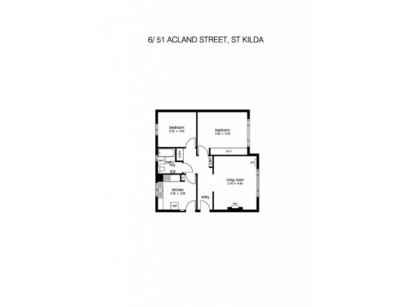 6/51 Acland Street, St Kilda VIC 3182 Floorplan