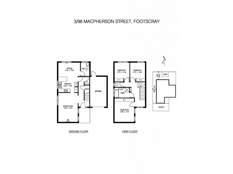 3/98 Macpherson Street, Footscray VIC 3011 Floorplan
