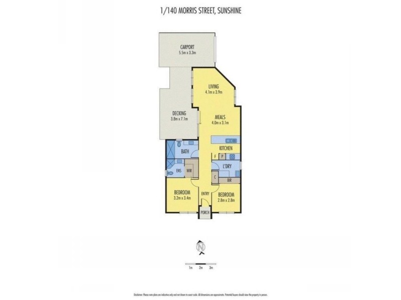 1/140 Morris Street, Sunshine VIC 3020 Floorplan