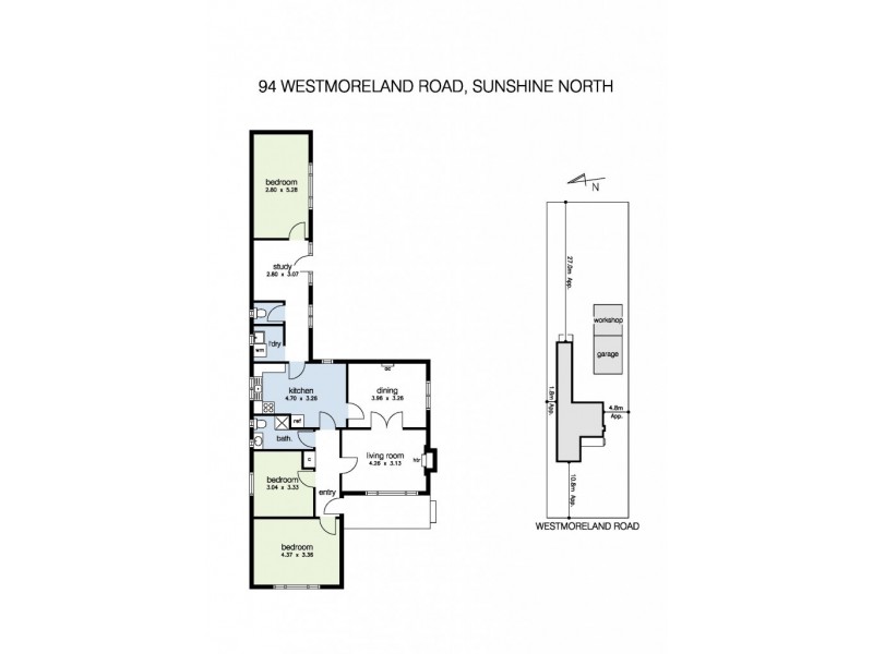 94 Westmoreland Road, Sunshine North VIC 3020 Floorplan