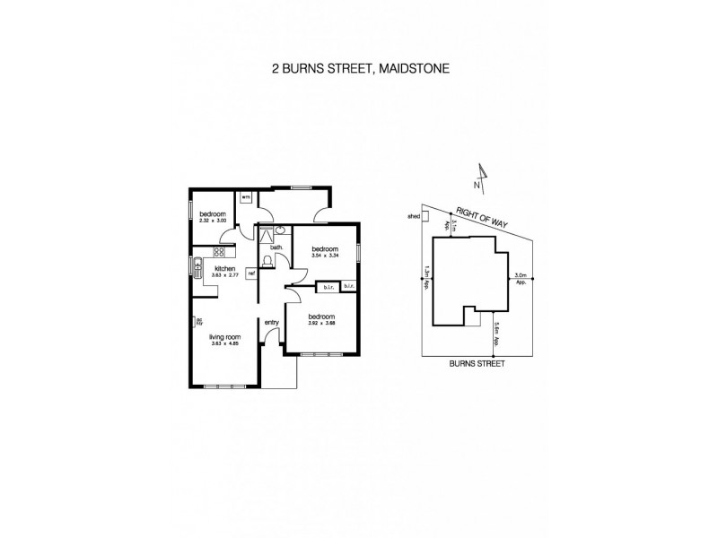 2 Burns Street, Maidstone VIC 3012 Floorplan