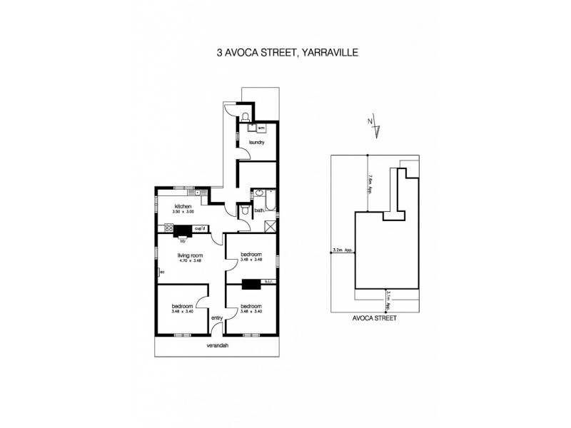 3 Avoca Street, Yarraville VIC 3013 Floorplan