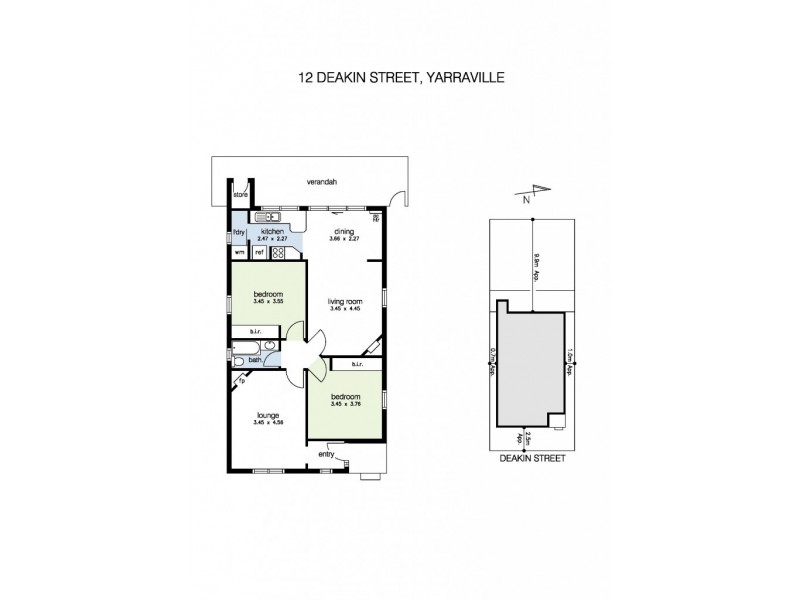 12 Deakin Street, Yarraville VIC 3013 Floorplan