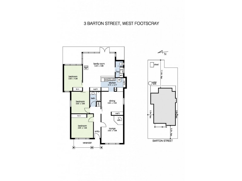 3 Barton Street, West Footscray VIC 3012 Floorplan