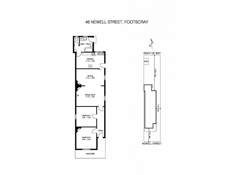 46 Newell Street, Footscray VIC 3011 Floorplan