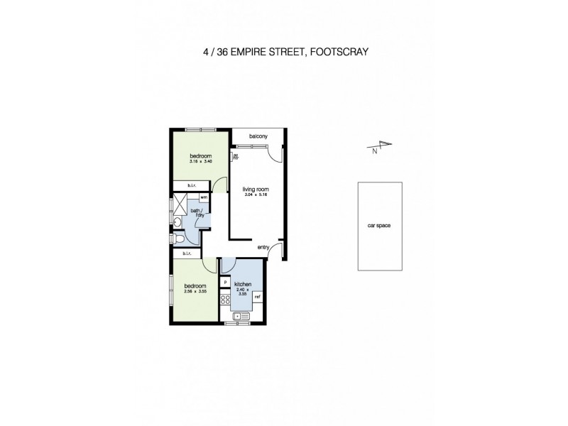 4/36 Empire Street, Footscray VIC 3011 Floorplan