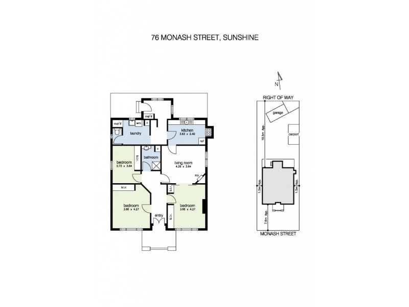 76 Monash Street, Sunshine VIC 3020 Floorplan