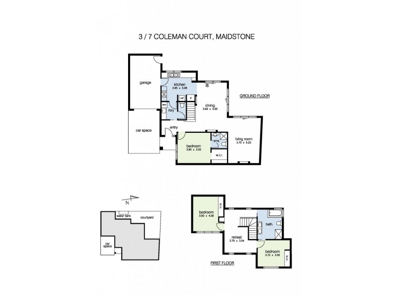 3/7 Coleman Court, Maidstone VIC 3012 Floorplan
