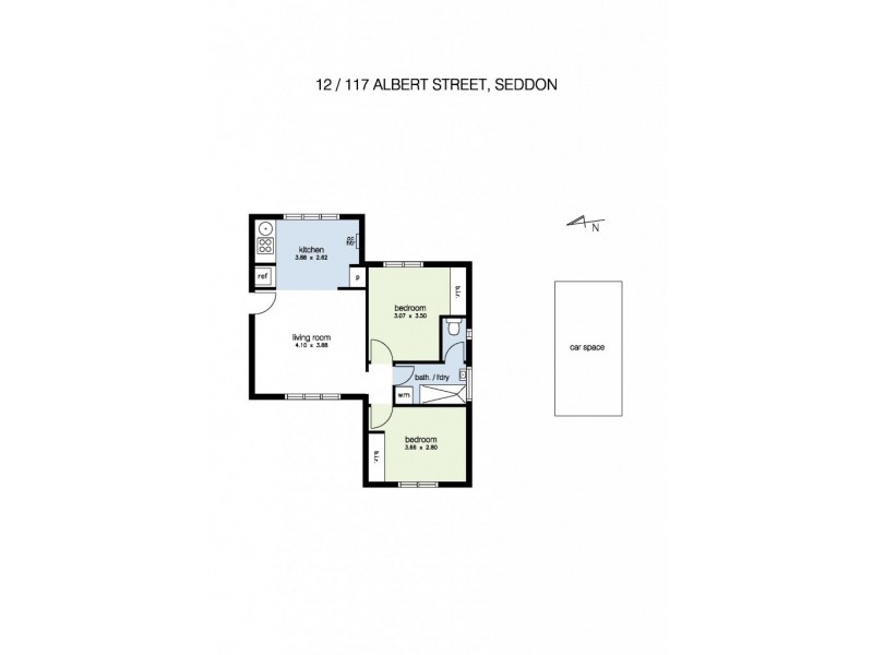 12/117 Albert Street, Seddon VIC 3011 Floorplan