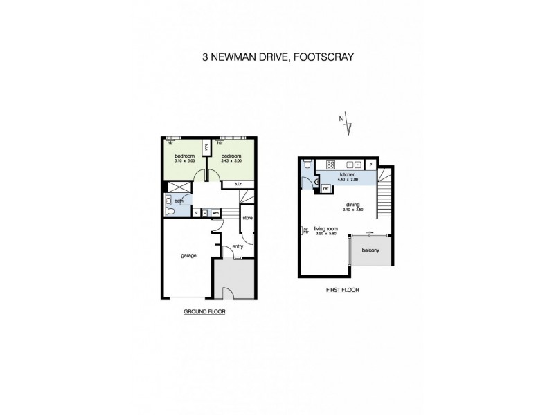 3 Newman Drive, Footscray VIC 3011 Floorplan