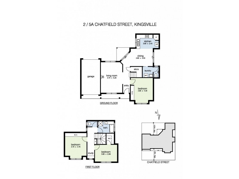 2/5A Chatfield Street, Kingsville VIC 3012 Floorplan