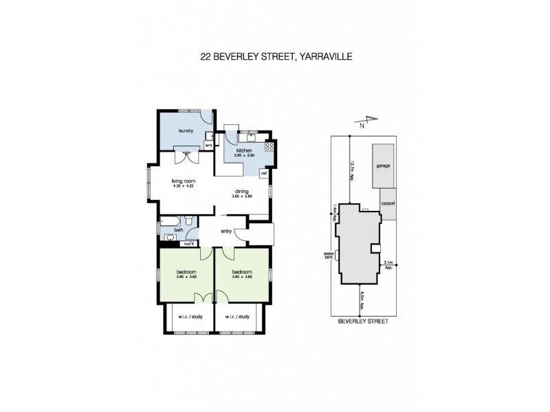 22 Beverley Street, Yarraville VIC 3013 Floorplan