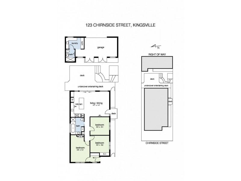 123 Chirnside Street, Kingsville VIC 3012 Floorplan