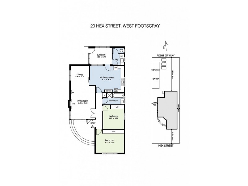 20 Hex Street, West Footscray VIC 3012 Floorplan