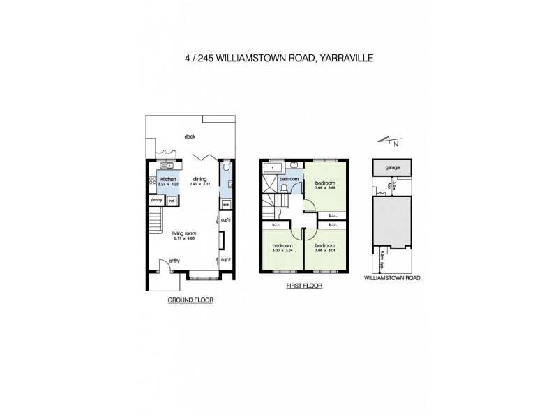 4/245 Williamstown Road, Yarraville VIC 3013 Floorplan