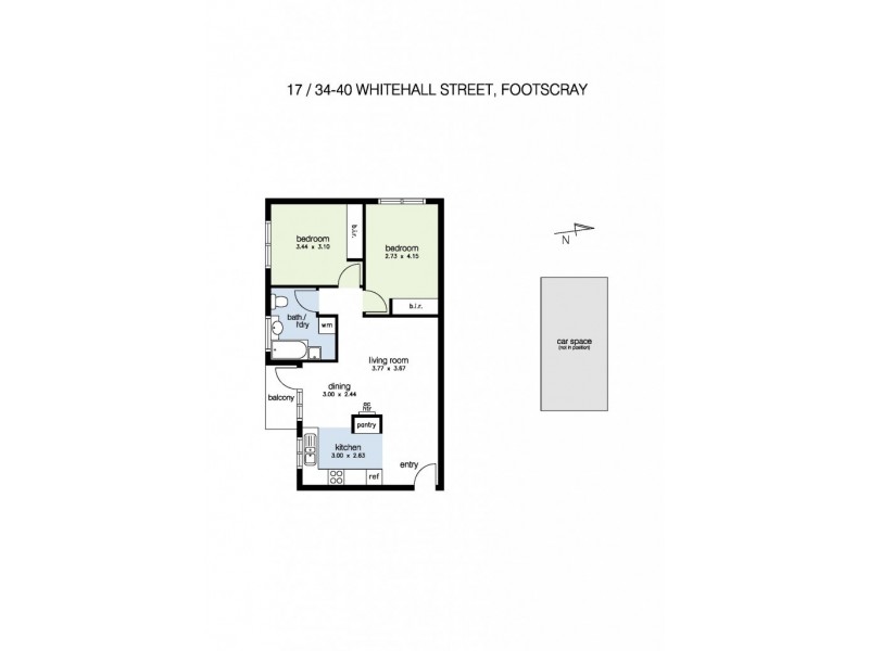 17/34-40 Whitehall Street, Footscray VIC 3011 Floorplan