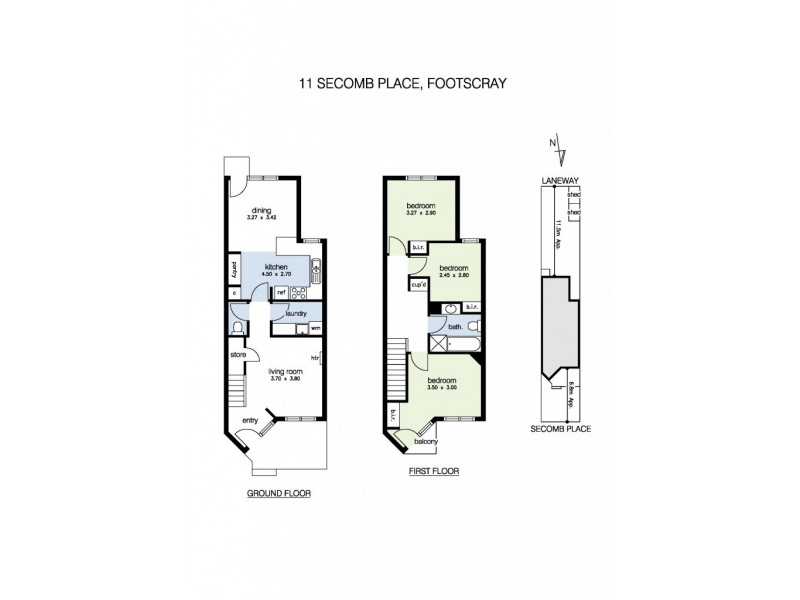 11 Secomb Place, Footscray VIC 3011 Floorplan