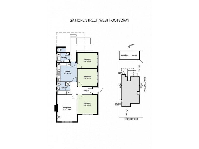 2A Hope Street, West Footscray VIC 3012 Floorplan