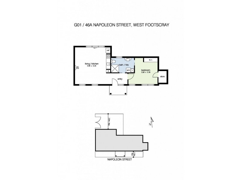 G01/46A Napoleon Street, West Footscray VIC 3012 Floorplan