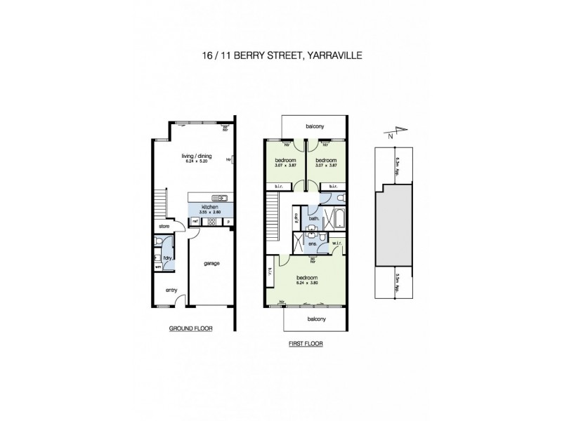 16/11 Berry Street, Yarraville VIC 3013 Floorplan