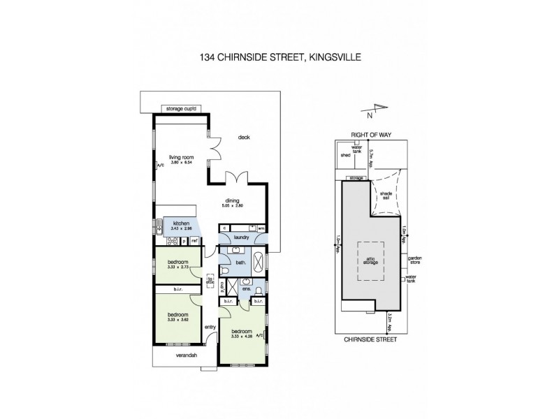 134 Chirnside Street, Kingsville VIC 3012 Floorplan