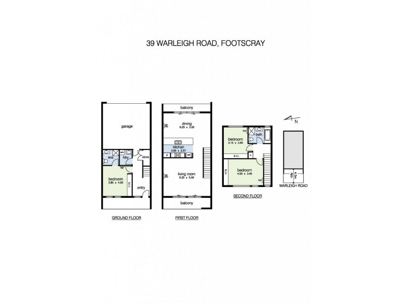 39 Warleigh Road, Footscray VIC 3011 Floorplan