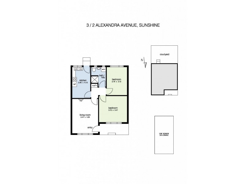 3/2 Alexandra Avenue, Sunshine VIC 3020 Floorplan