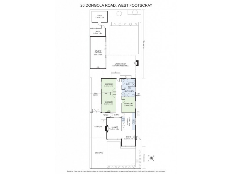 20 Dongola Road, West Footscray VIC 3012 Floorplan