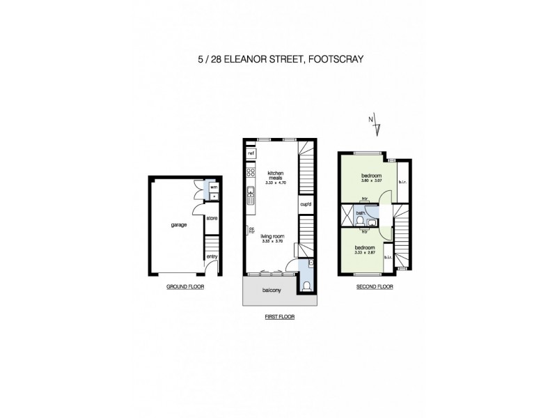 5/28 Eleanor Street, Footscray VIC 3011 Floorplan