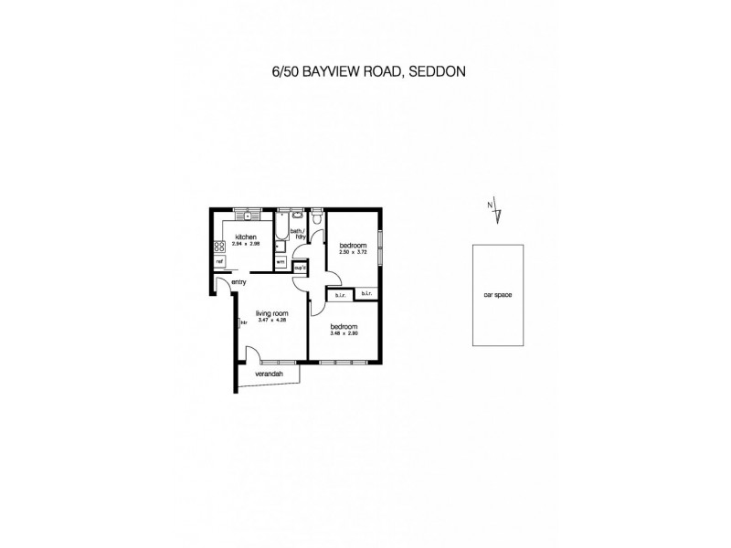6/50 Bayview Road, Seddon VIC 3011 Floorplan