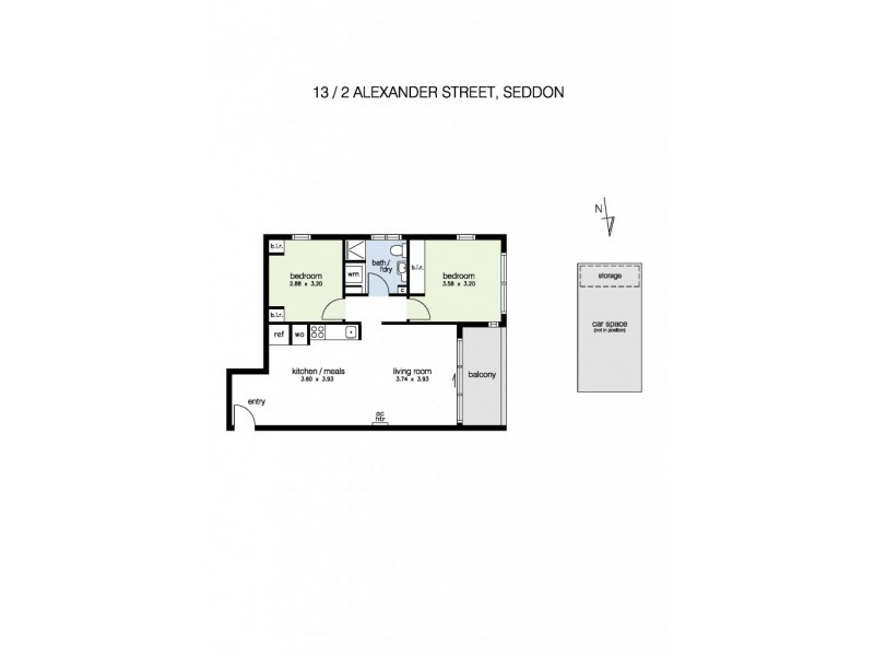 204/2 Alexander Street, Seddon VIC 3011 Floorplan