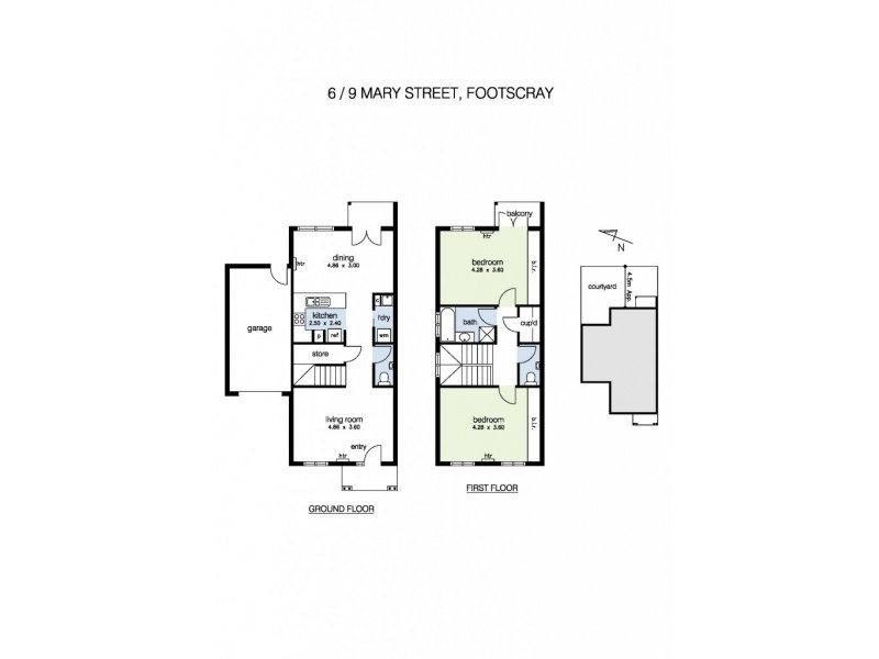 6/9 Mary Street, Footscray VIC 3011 Floorplan