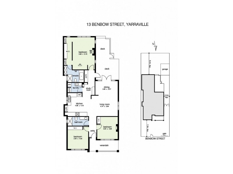 13 Benbow Street, Yarraville VIC 3013 Floorplan