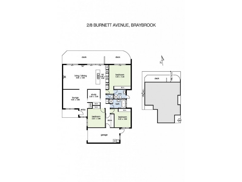 2/8 Burnett Avenue, Braybrook VIC 3019 Floorplan