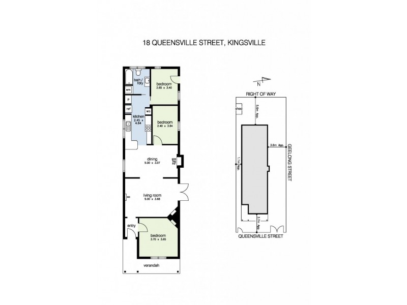 18 Queensville Street, Kingsville VIC 3012 Floorplan