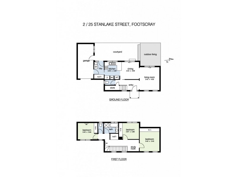 2/25 Stanlake Street, Footscray VIC 3011 Floorplan