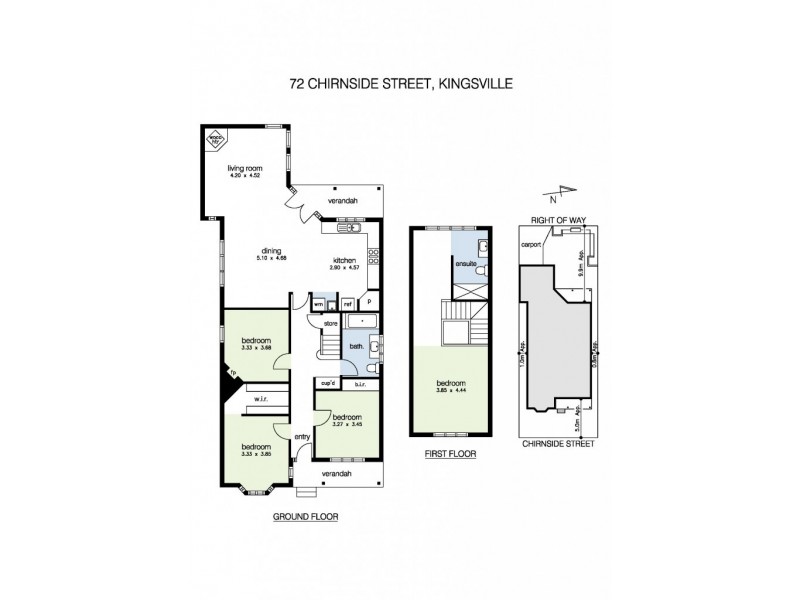 72 Chirnside Street, Kingsville VIC 3012 Floorplan