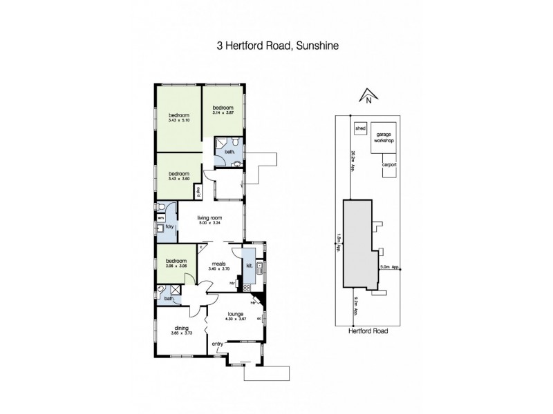 3 Hertford Road, Sunshine VIC 3020 Floorplan