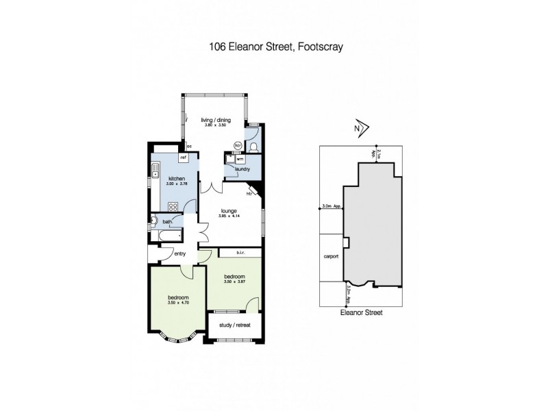 106 Eleanor Street, Footscray VIC 3011 Floorplan