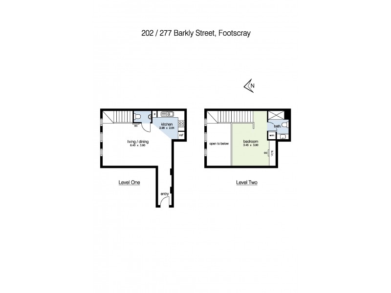 202/277 Barkly Street, Footscray VIC 3011 Floorplan