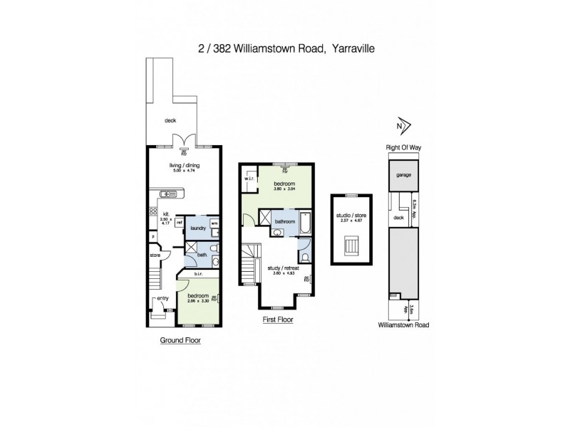2/382 Williamstown Road, Yarraville VIC 3013 Floorplan