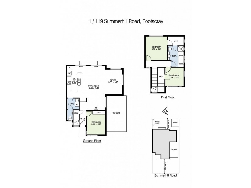 1/119 Summerhill Road, Footscray VIC 3011 Floorplan