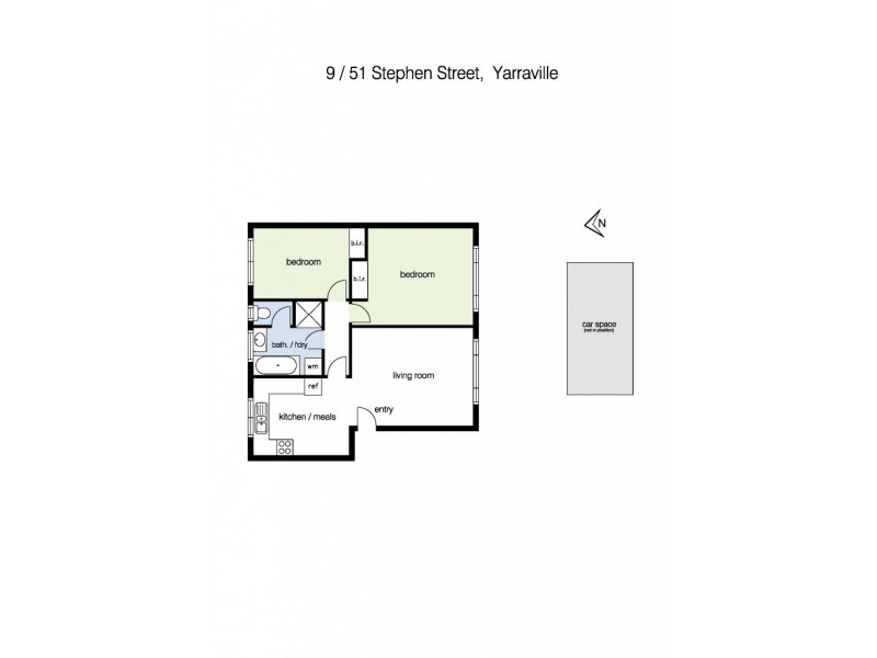 9/51 Stephen Street, Yarraville VIC 3013 Floorplan