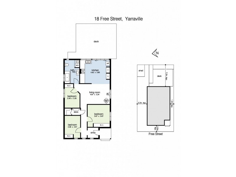 18 Free Street, Yarraville VIC 3013 Floorplan